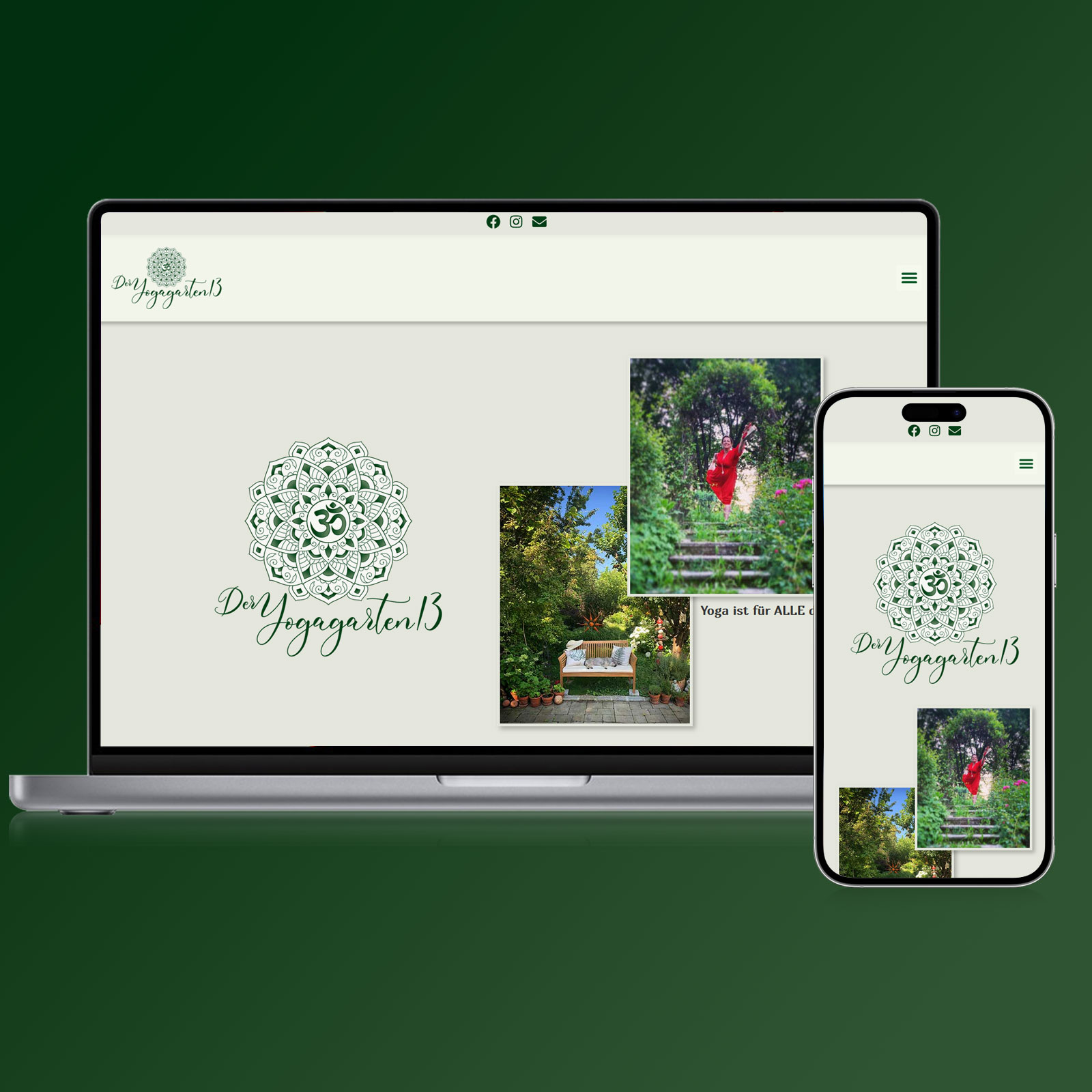 Peppersinn Webagentur Wien | Wir bauen deine Website 2 FB Insta Webdesign DerYogagarten13